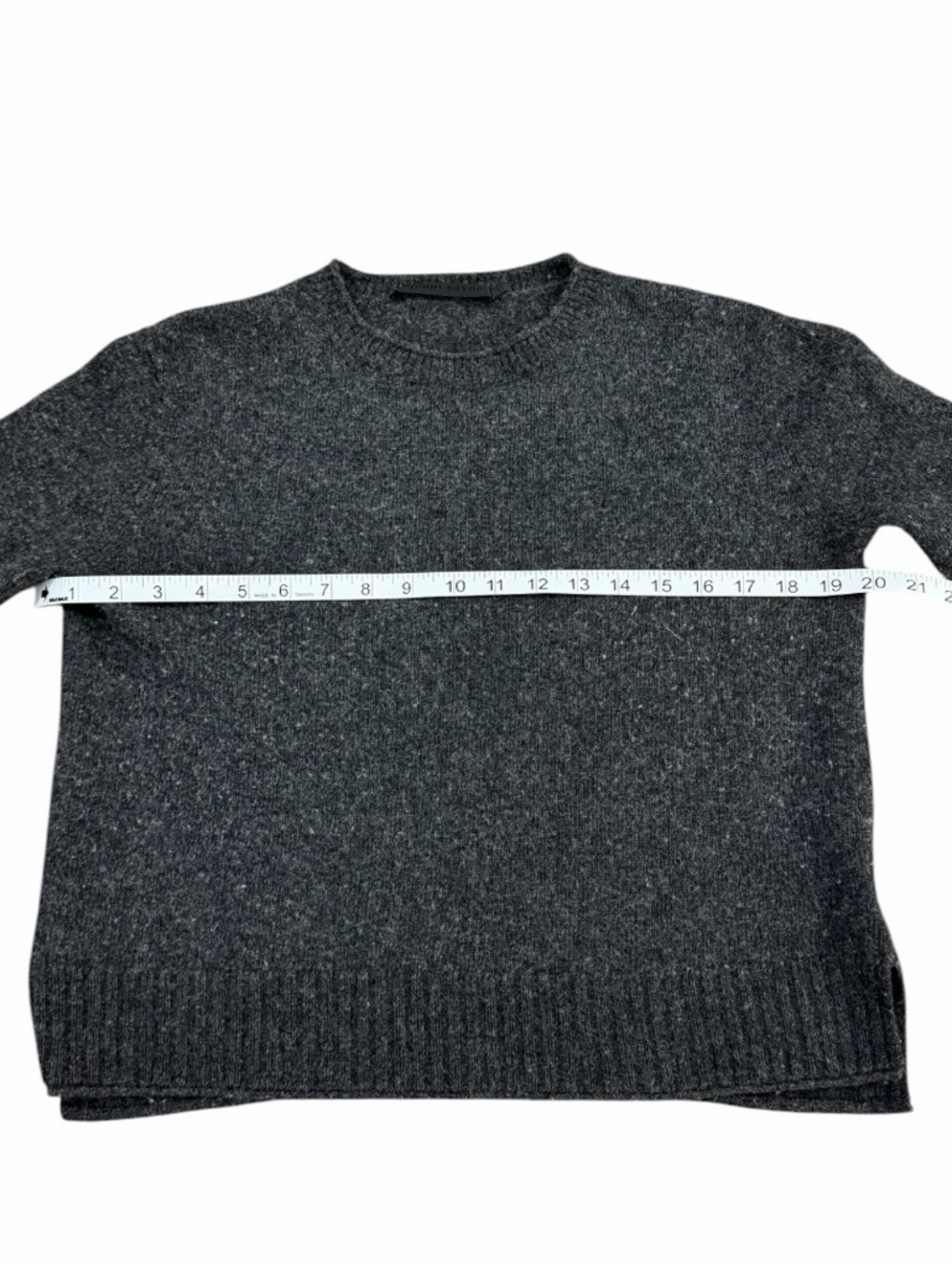 Jenni Kayne Charcoal Grey Everyday Wool & Cashmere Blend Sweater Size S - Picture 9 of 11